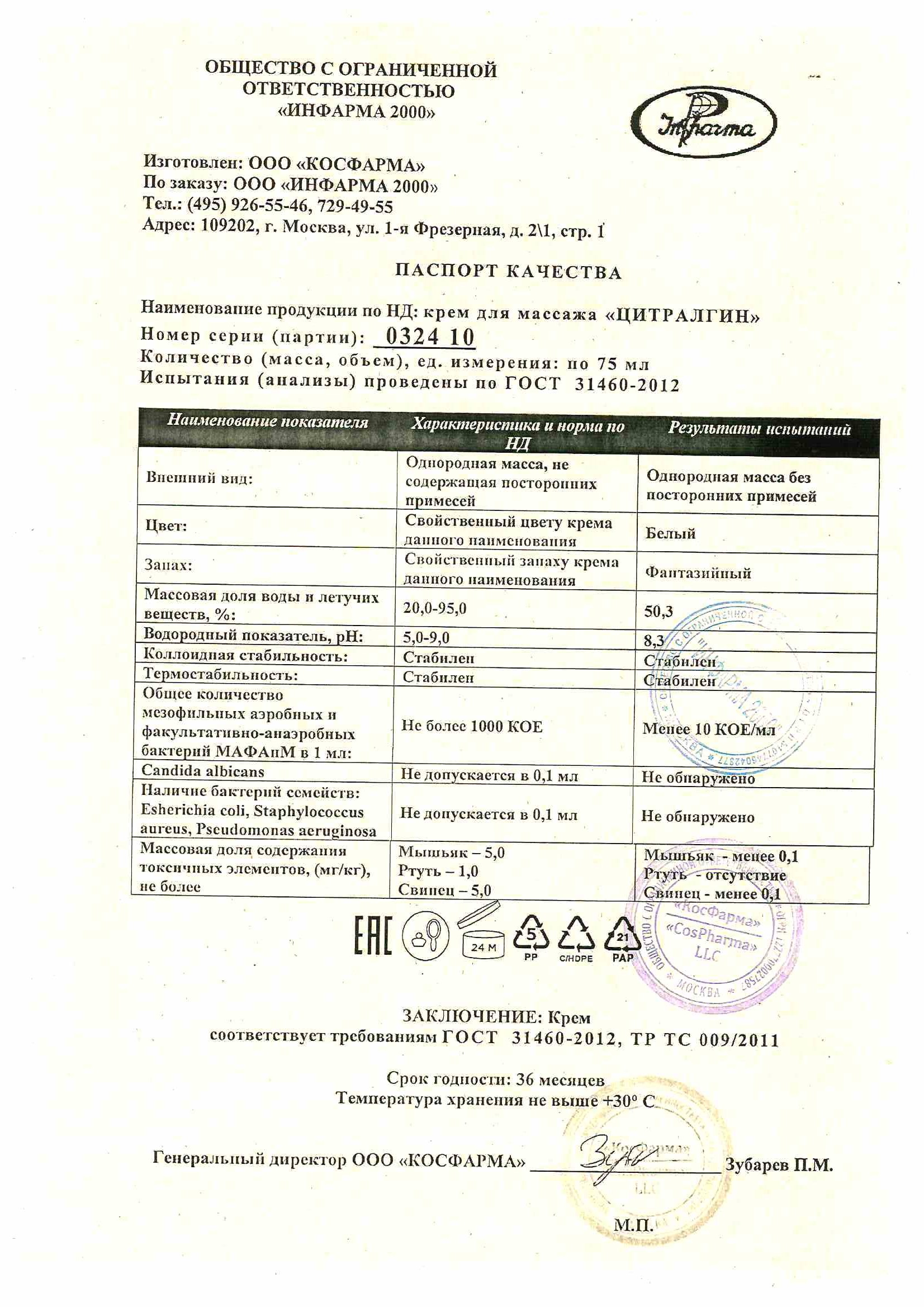 Паспорт №032024